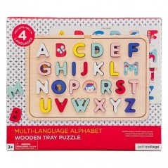 Puzzle dell'alfabeto in legno Petit Collage