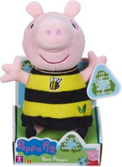 TM Toys PEPPA Pig ECO pluszowa Peppa 20cm sukienka pszczółki