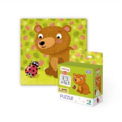 TM Toys Dodo Puzzle avec livre à colorier Teddy Bear 16 pièces
