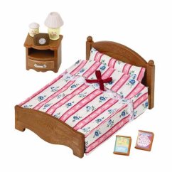 Sylvanian Families - Kétszemélyes ágy éjjeliszekrénnyel