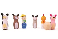 Bigjigs Toys Játékok Fából készült csúzli farm