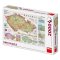 DINO Puzzle Térképek a Cseh Köztársaságról 2000D
