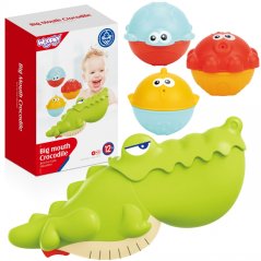 Crocodil cu pește de baie 3 buc