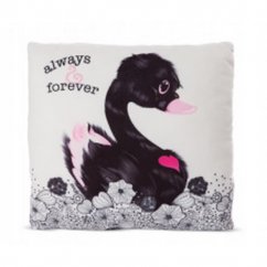 NICI Oreiller Love Black Swan