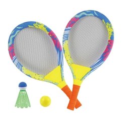 Gry na świeżym powietrzu - zestaw do tenisa i badmintona 2 w 1