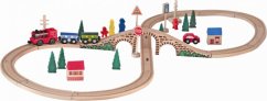Woody – tor kolejowy w kształcie ósemki z elektryczną lokomotywą