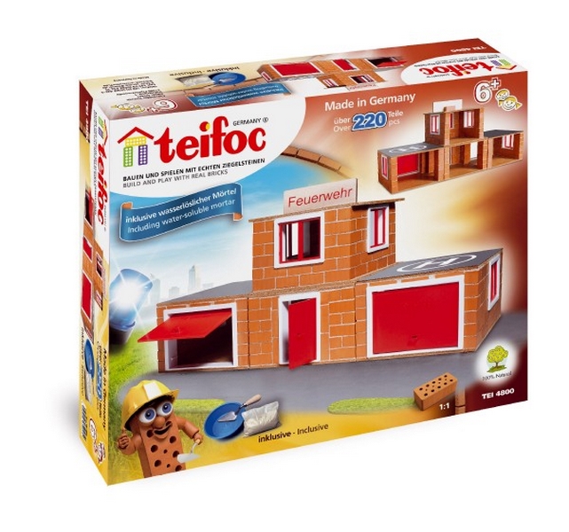Caserne de pompiers en briques Teifoc
