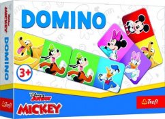 Dominó de papel Mickey Mouse y sus amigos 21 cartas juego de mesa en caja 21x14x4cm