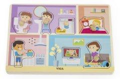 Dřevěná vkládačka zvuková činnosti