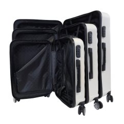 Bavy Waves White utazóbőrönd - 3 darabos szett