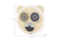 Fából készült fali játék körök