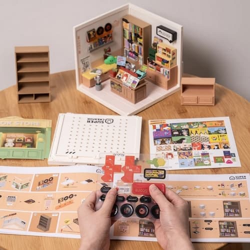 Miniaturowy dom RoboTime Fascynująca księgarnia