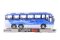 Volant de autobuz albastru