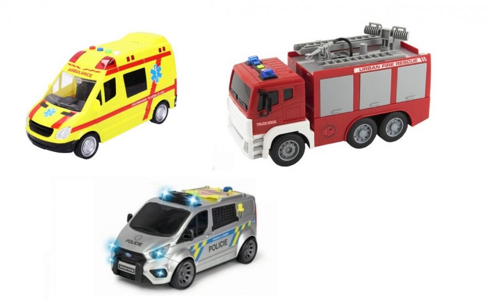 City Heroes - Camion de pompier Sons et lumières 36 cm - Véhicules