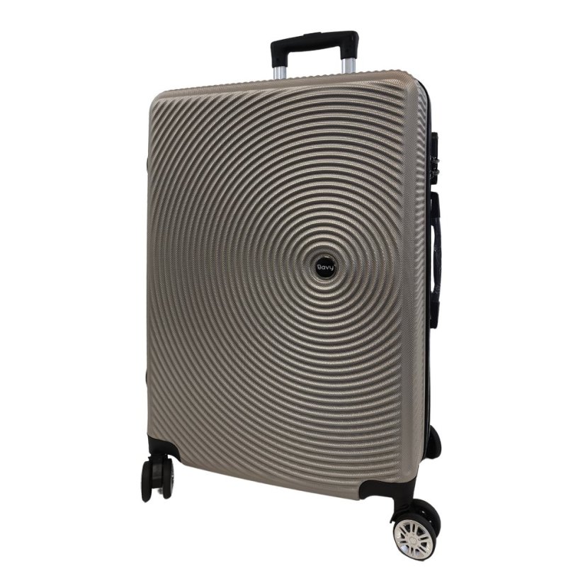 Bavy Cestovní kufr skořepinový 24" Circle Gold beige
