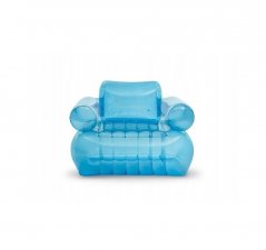 Intex felfújható szék átlátszó kék