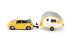 SIKU Blister 1629 - Osobní automobil s obytným přívěsem