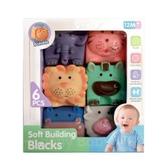 Bavytoy Senzorické kostky se zvířátky 6 ks