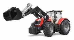 Bruder 3047 Traktor MASSEY FERGUSON + čelní nakladač