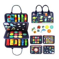 Montessori plstěný kufřík pro rozvoj smyslů