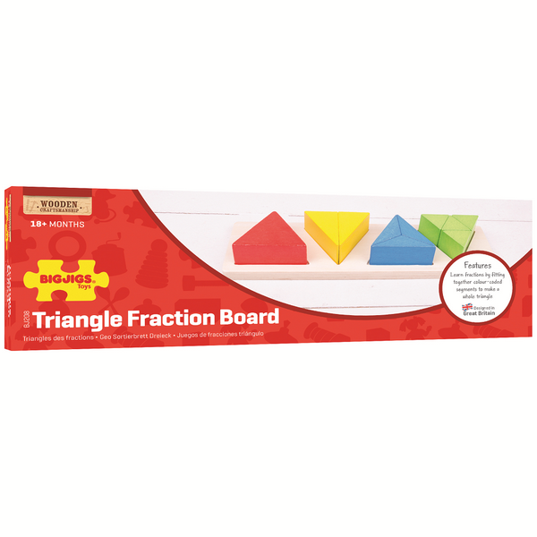 Bigjigs Toys Insert puzzle fractions triangles