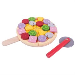 Bigjigs Toys Trancheuse à pizza en bois
