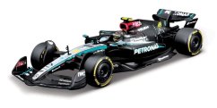 Bburago - RACE Formule F1 v dekorativním boxu, Mercedes-AMG Petronas W15 (2024), #44 Hamilton, 1:43