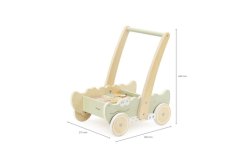 Fából készült szekér tömbökkel