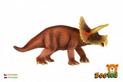 Triceratops en plastique zoqué 20cm dans un sac