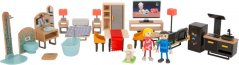 Conjunto de muebles modernos para muñecas de pie pequeño