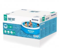 Nafukovací bazén Bestway Fast Set, kartušová filtrace 244x61cm