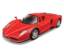 M. Ferrari Assembly line, Enzo Ferrari, RED, ablakos doboz, 1:24