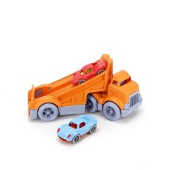 Camion Green Toys avec 2 voitures de course