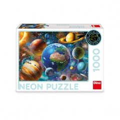 PLANETS 1000 neon puzzle