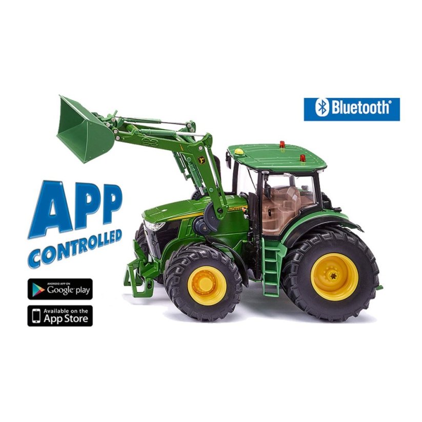 SIKU Control 6792 - Bluetooth, John Deere 7310R homlokrakodóval