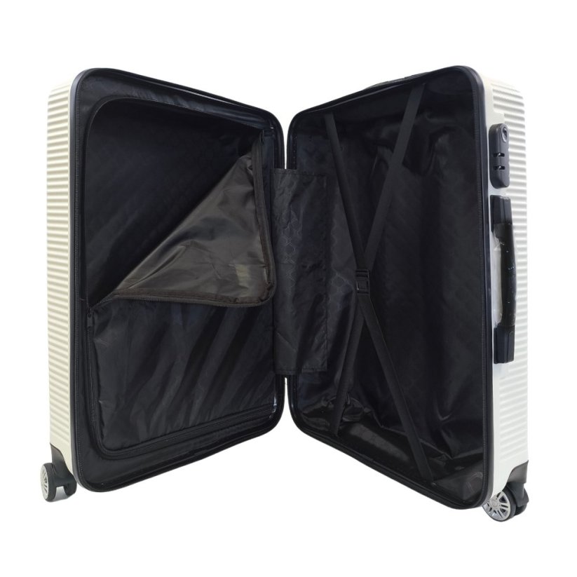 Bavy Cestovní kufr skořepinový 24" Circle White