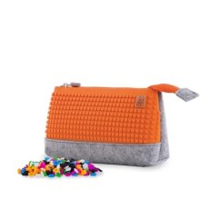 PIXIE CREW duża walizka GREY/ORANGE
