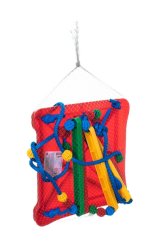 Houpačka plast 35x34 cm červená