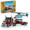 LEGO® Creator (31146) Camion cu platformă și elicopter