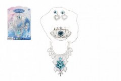 Zestaw Beauty księżniczka korona+necklace+earrings plastik