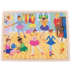 Bigjigs Toys Puzzle Ballerine en bois 35 pièces
