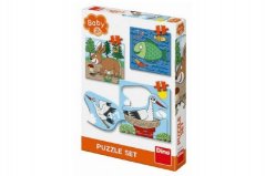 Zvířátka: Kde žijí 3-5 baby puzzle