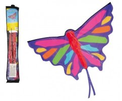 Drak létající nylon motýl 130 x 74 cm v sáčku