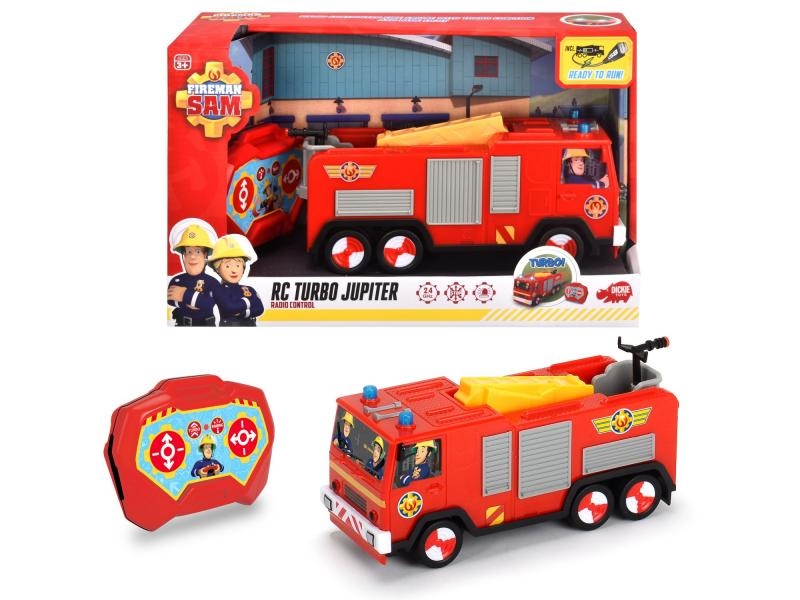 RC Fireman Sam tűzoltó Jupiter tűzoltóautó 1:24, 2 kan