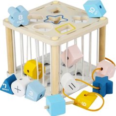 Drewniana kostka sensoryczna