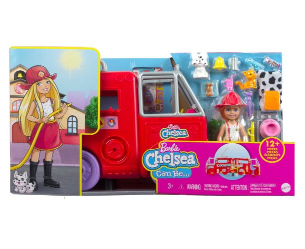 Barbie Chelsea hasičské auto