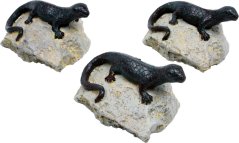 Petit pied de décoration lézard set de 3 pcs