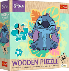 Puzzle din lemn 50 piese Lilo&Stitch