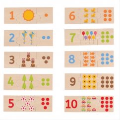 Bigjigs Toys Puzzle educațional de numărare