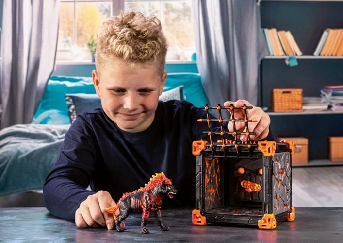 Schleich 42674  Aréna BattleCave lávové hyeny